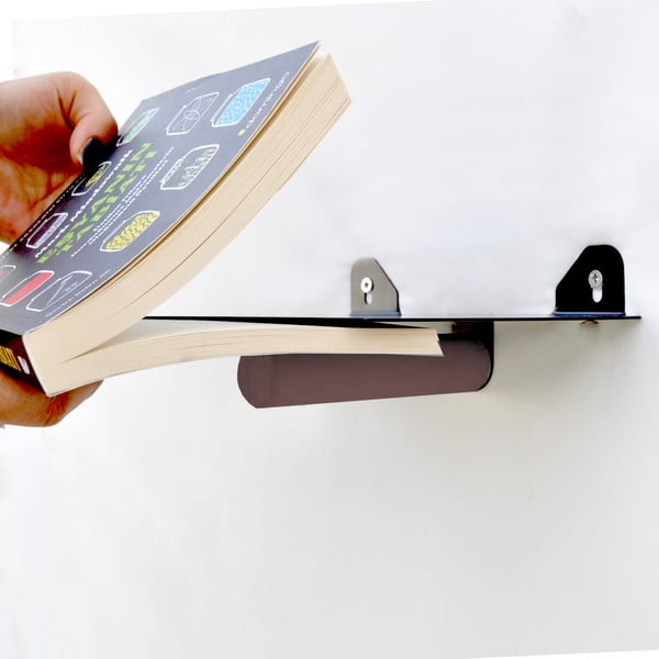 Čierne kovové police v súprave 2 ks 21 cm Rod – Kalune Design-image-2