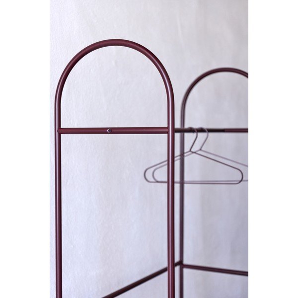 Vínovočervený kovový stojan na oblečenie 92x186x39 cm Arch – Mette Ditmer Denmark-image-4