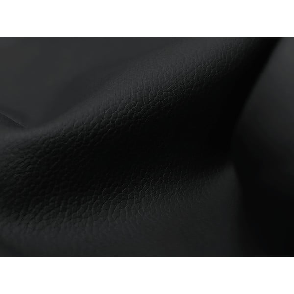 Čierna podnožka z imitácie kože Aloha – Makamii-image-4