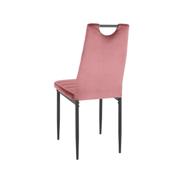 Tmavo ružové zamatové jedálenské stoličky v súprave 2 ks Mandy – Støraa-image-2