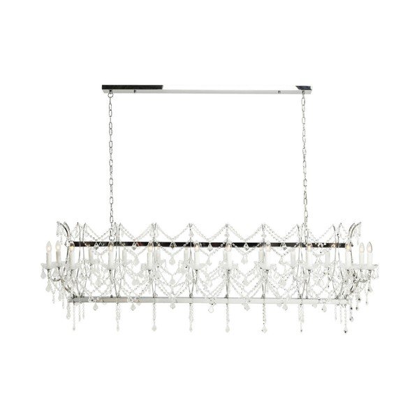 Závesné svietidlo v striebornej farbe Kare Design Deluxe