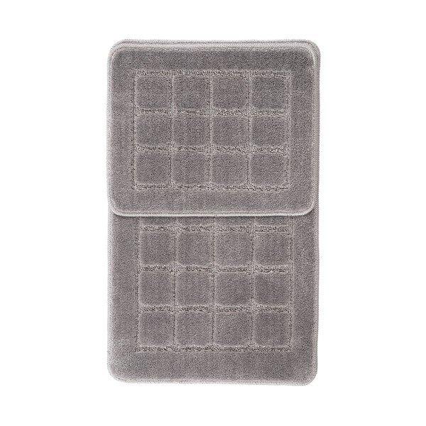 Sivé kúpeľňové predložky v súprave 2 ks 50x80 cm Kareli – Foutastic-image-2