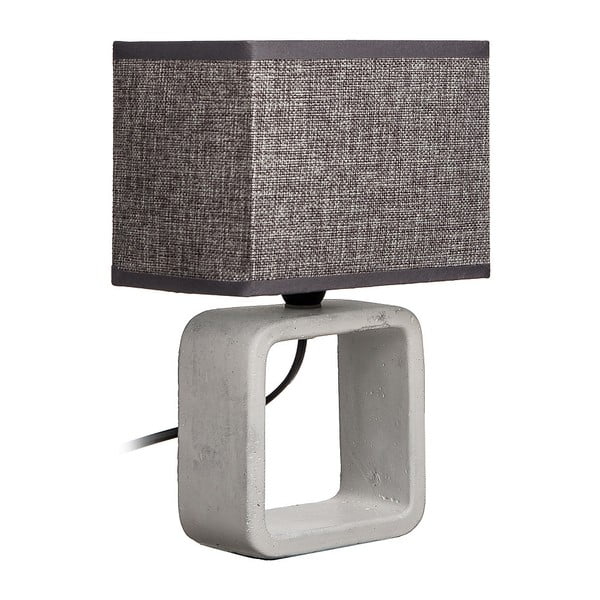 Sivá stolová lampa Ixia Fajardo, výška 25.5 cm

