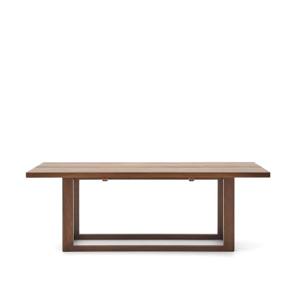 Jedálenský stôl z tíkového dreva v prírodnej farbe 100x220 cm Sashi – Kave Home-image-4