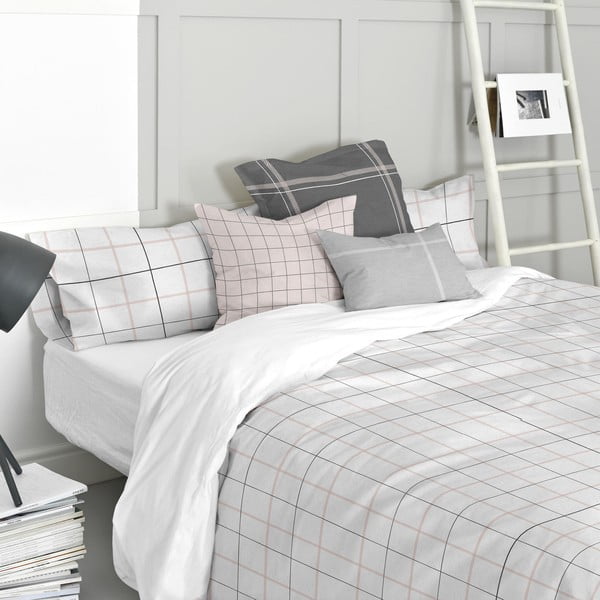 Bavlnená obliečka na perinu Blanc Tartan, 200 x 200 cm-image-3