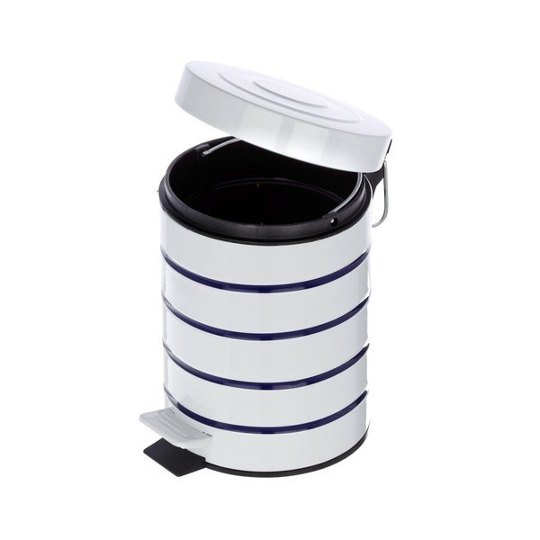 Bielo-modrý odpadkový kôš Wenko Marine, 3 l-image-3