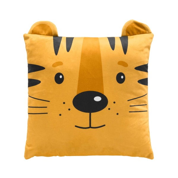 Zamatový detský vankúšik 40x40 cm Tigry – douceur d'intérieur