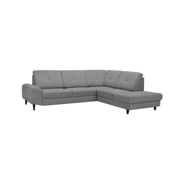 Svetlosivá rohová rozkladacia pohovka Windsor & Co Sofas, pravý roh Beta-image-1