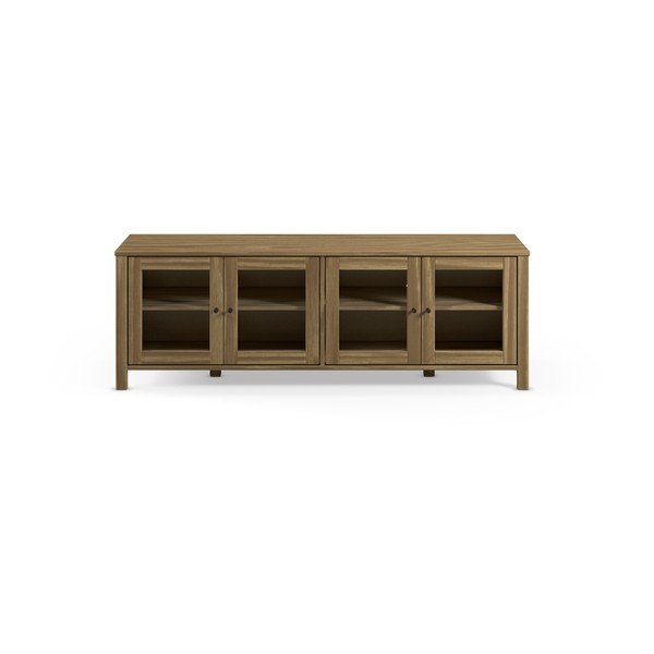 TV stolík z borovicového dreva v prírodnej farbe 150x50x40 cm Alessandra – Marckeric-image-2