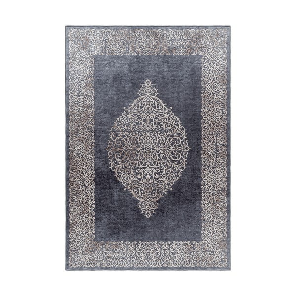 Antracitový prateľný behúň 80x250 cm Fiesta – Ayyildiz Carpets