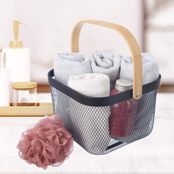 Drôtený kovový košík 24,5x24,5x30 cm Radka – Orion-image-1