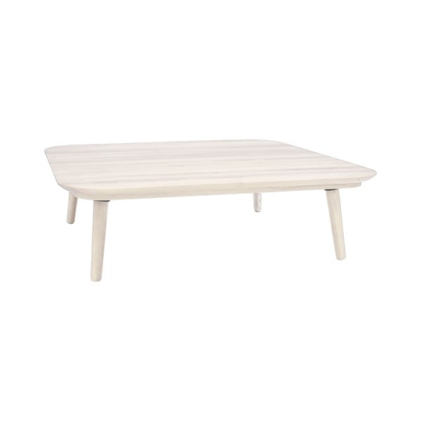 Biely konferenčný stolík z jaseňového dreva Ragaba Contrast Tetra, 110 x 110cm