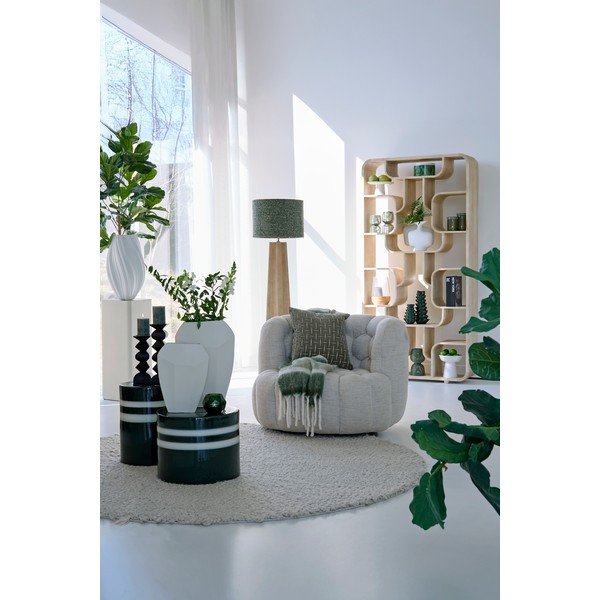 Regál z mangového dreva v tmavo prírodnej farbe 100x200x30 cm Labare – Light & Living-image-1