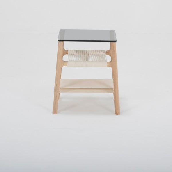 Odkladací stolík z masívneho dubového dreva Gazzda Fawn-image-2