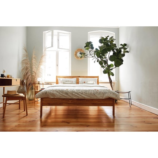 Dvojlôžková posteľ z dubového dreva 140x200 cm Pola - The Beds-image-3