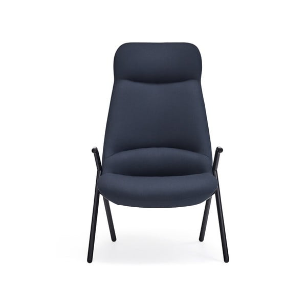 Tmavomodré kreslo Teulat Dins, výška 114 cm-image-2