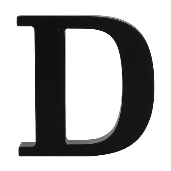 Čierne drevené písmeno Typoland D