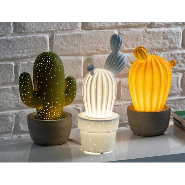 Biela porcelánová lampa v tvare kaktusu Brandan Cactus-image-1