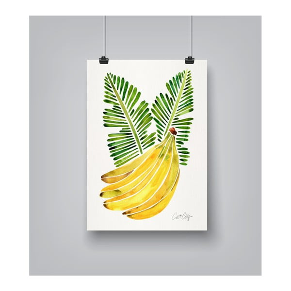 Plagát Americanflat Banana Bunch, 30 x 42 cm