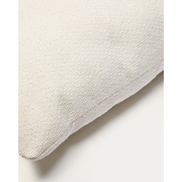 Krémový ženilkový vankúš na gauč Martina – Kave Home-image-1