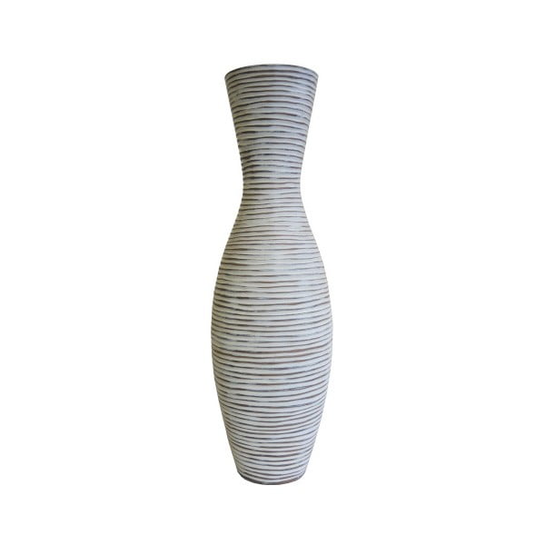 Biela váza Stardeco, 57 cm
