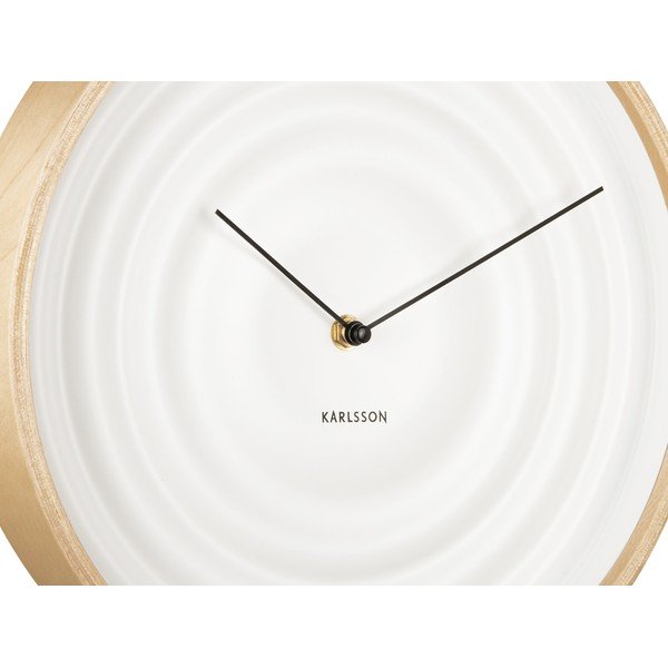 Biele nástenné hodiny Karlsson Ribble, ø 31 cm-image-4