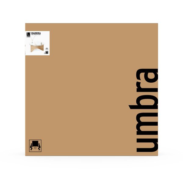 Okrúhly konferenčný stolík so sklenenou doskou v prírodnej farbe ø 84 cm Madera – Umbra-image-4