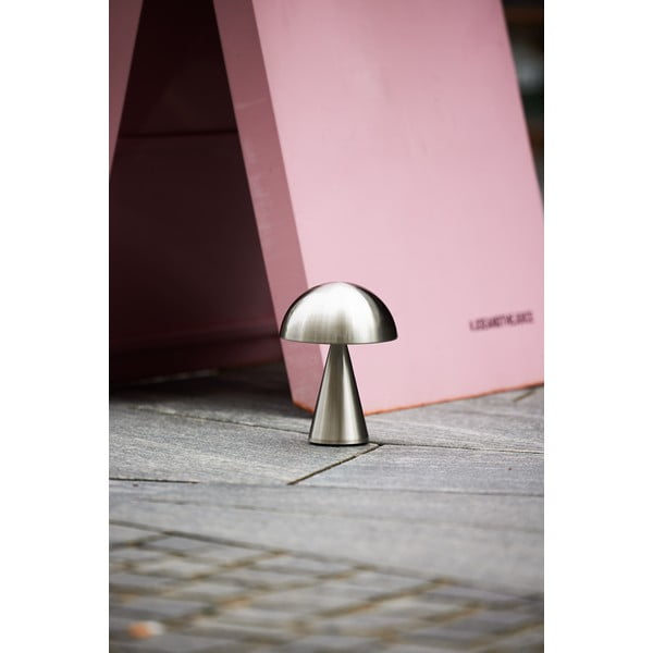 Tmavosivá LED stmievateľná stolová lampa (výška 20 cm) Mush – Hübsch-image-4