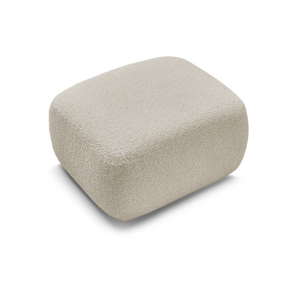 Béžová podnožka z textílie buklé Montaigne – Bobochic Paris-image-3