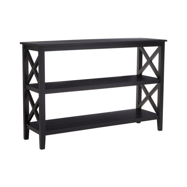 Čierny regál z borovicového dreva 120x81x40 cm Heritage – Premier Housewares