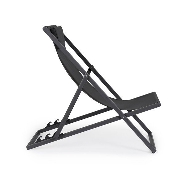 Antracitové kovové záhradné ležadlo Taylor – Bizzotto-image-1