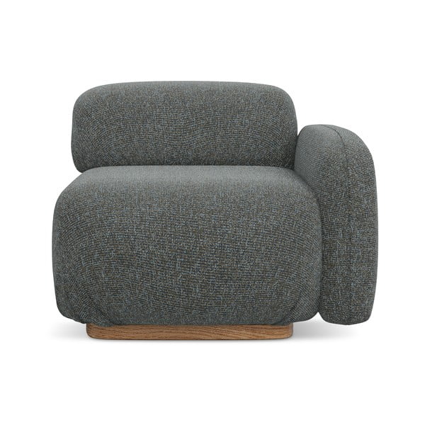 Sivý modul pohovky (pravý roh) Ailani – Makamii