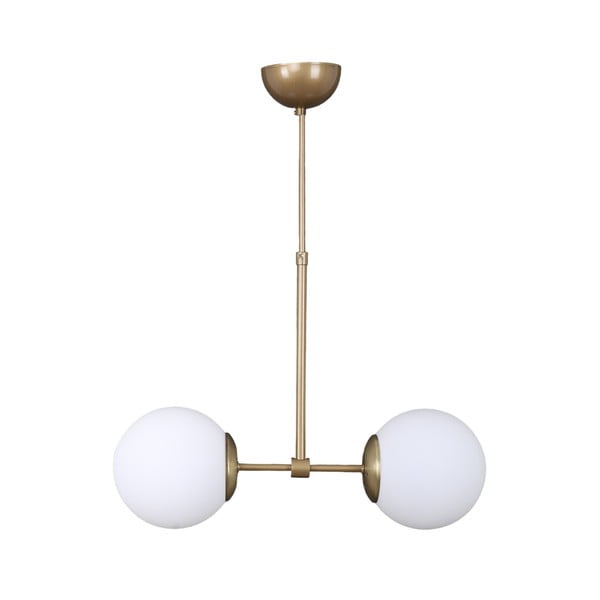 Biele/v zlatej farbe závesné svietidlo so skleneným tienidlom ø 15 cm Seagull – Squid Lighting