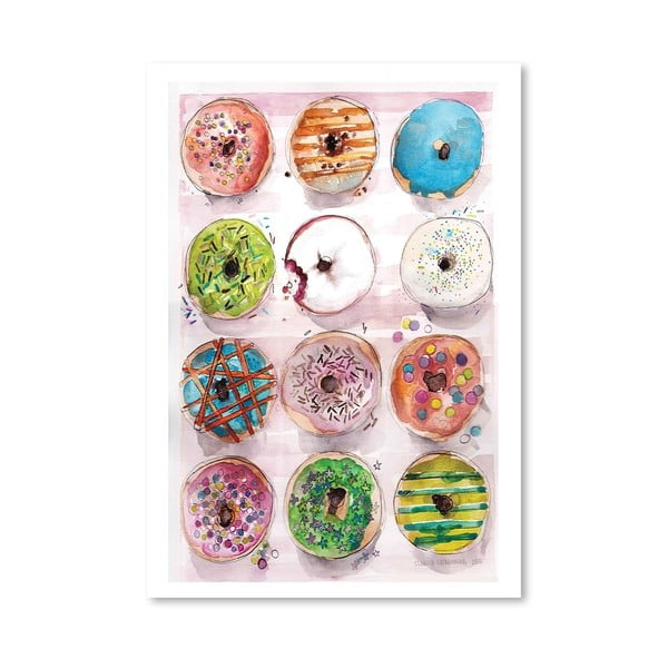 Plagát Donuts, 30x42 cm