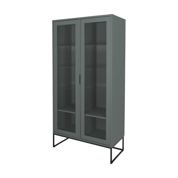 Sivozelená vitrína 90x178 cm Lipp - Tenzo-image-3