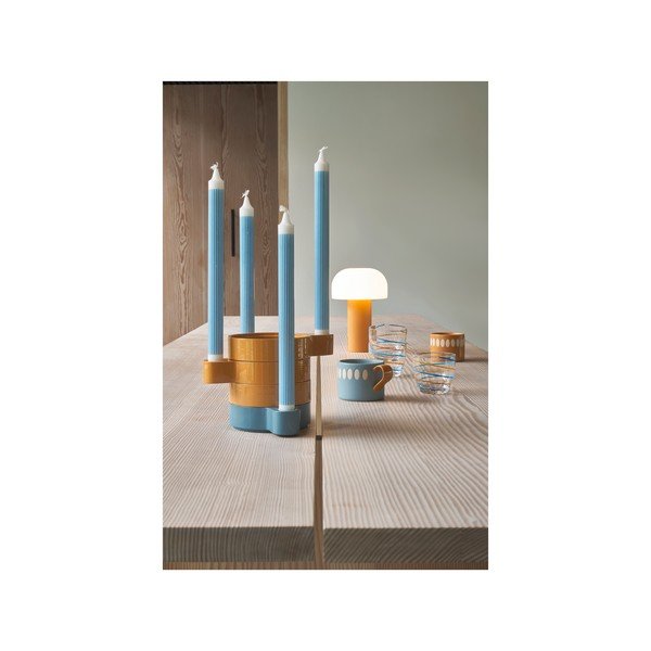 Biela/oranžová LED stolová lampa (výška 22,5 cm) Styles – Villa Collection-image-3