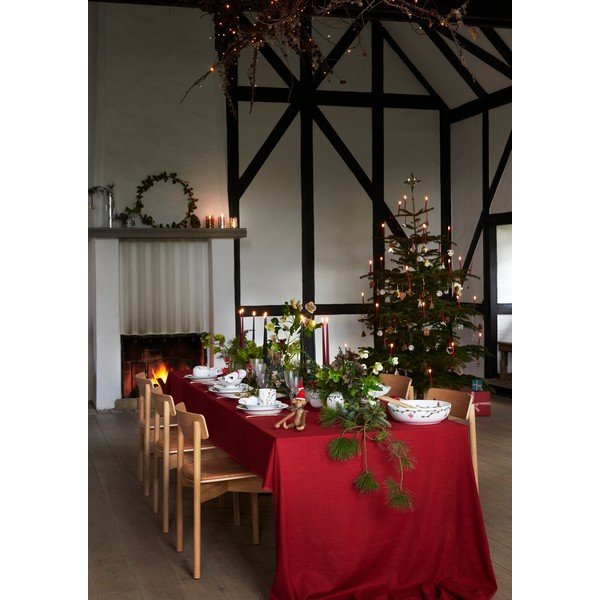 Biela porcelánová vianočná váza Kähler Design Hammershøi, výška 13 cm-image-2