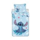 Modré bavlnené detské obliečky na jednolôžko 140x200 cm Lilo and Stitch "Blue" – Jerry Fabrics