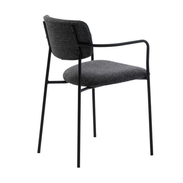 Tmavosivá jedálenská stolička Zama – Unique Furniture-image-4