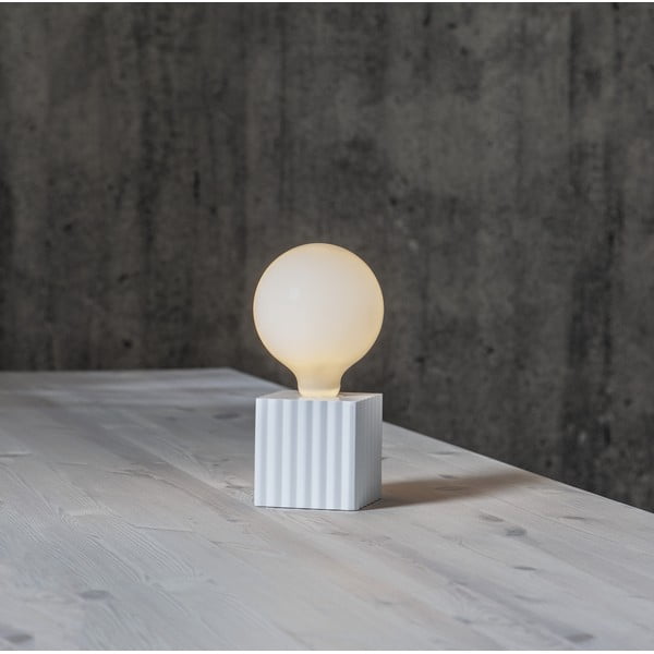 Biela lampová noha 10 cm Box – Star Trading-image-1