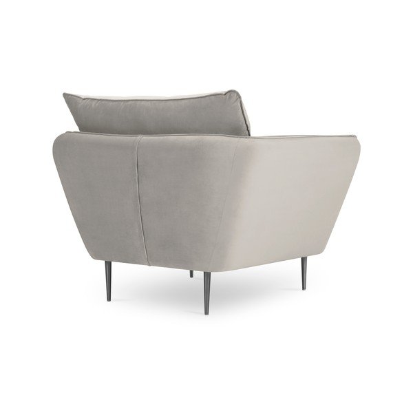 Béžové zamatové kreslo Mazzini Sofas Acacia-image-4
