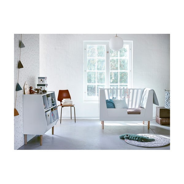 Biela zábrana k postieľke Done by Deer, 120x60 cm-image-1