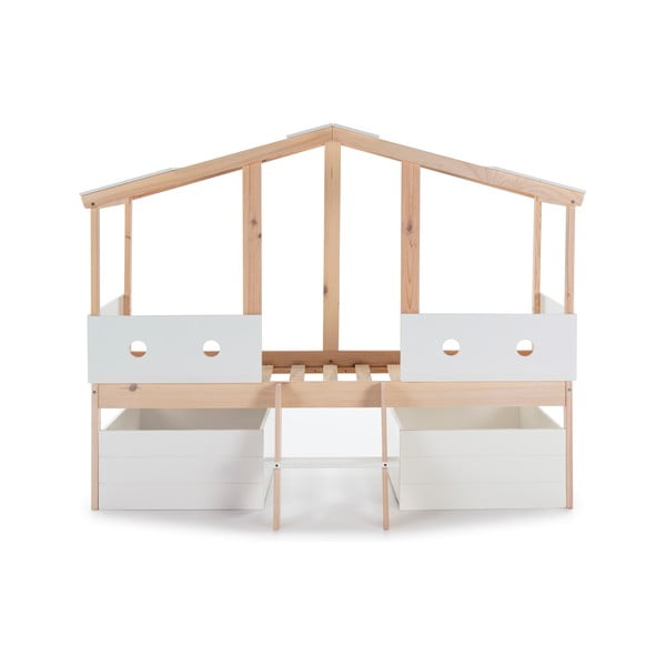 Biele zásuvky pod detskú posteľ 2 ks Compte – Marckeric