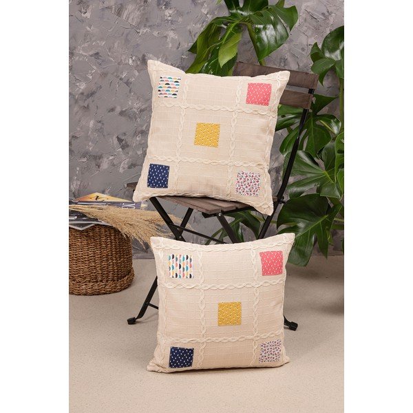 Obliečky na vankúše v súprave 2 ks 40x40 cm Patchwork – Oyo Concept