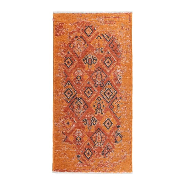 Hnedo-oranžový obojstranný koberec Homemania Halimod Maya, 77 × 150 cm