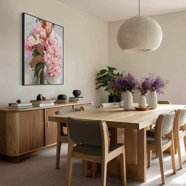 Tlačený obraz s rámom/na plátne 70x100 cm Floral Embrace – Styler-image-2