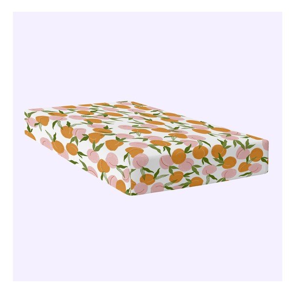 Oranžová/ružová napínacia plachta 200x200 cm Peach fruits – Aware-image-1