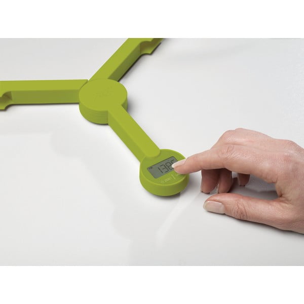 Zelená skladacia digitálna kuchynská váha Joseph Joseph TriScale-image-4