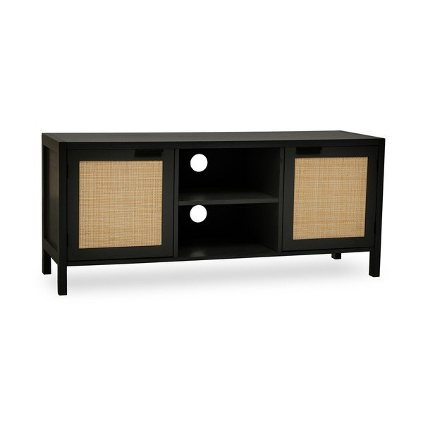Čierny TV stolík 120x52x38 cm Sherman – Premier Housewares
