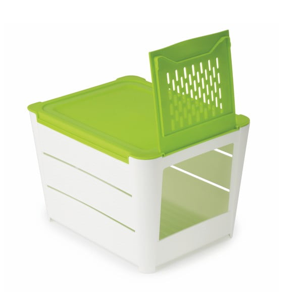 Bielo-zelený úložný box na zemiaky Snips Potatoes-image-2